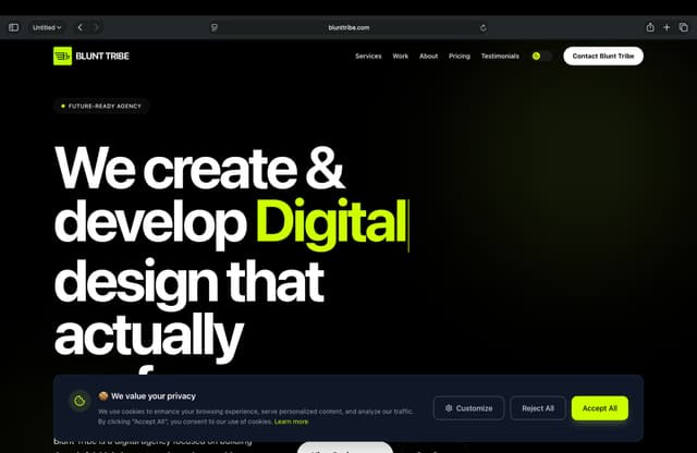 Blunt Tribe Project Screenshot